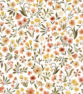 FELIDAE - Papier peint enfant - Motif fleurs vintage